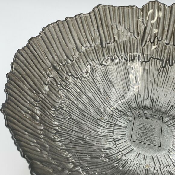 Arda Glassware Silver Handpainted Bowl - Picture 7 of 8